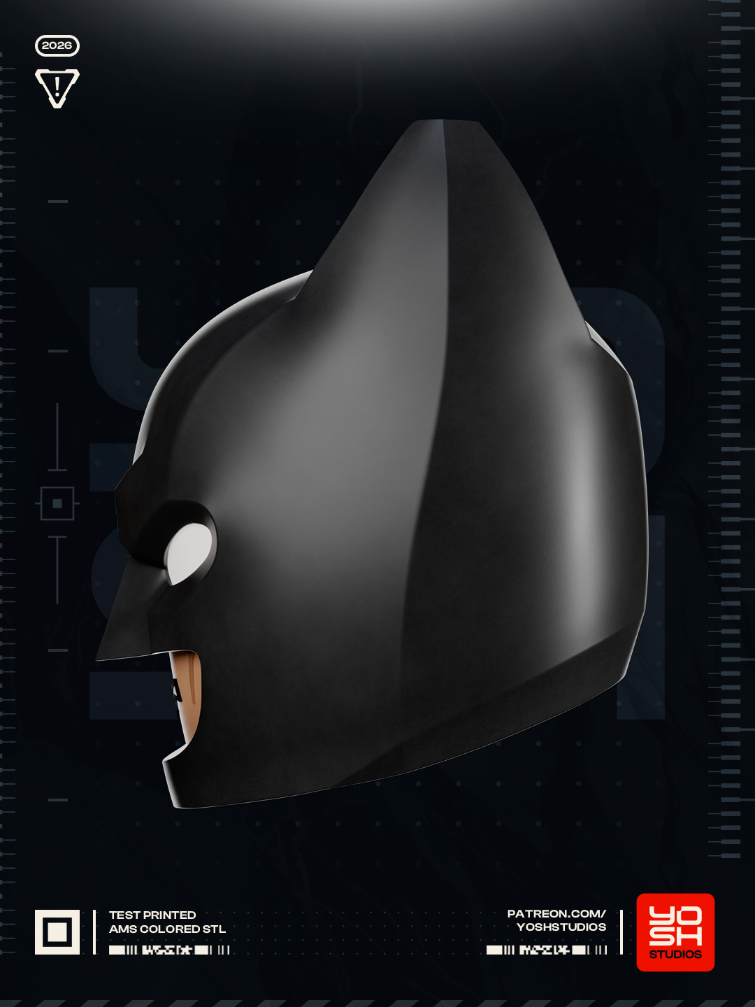 Obsidian Crest Sentinel | Made to Fit Unpainted Helmet Model