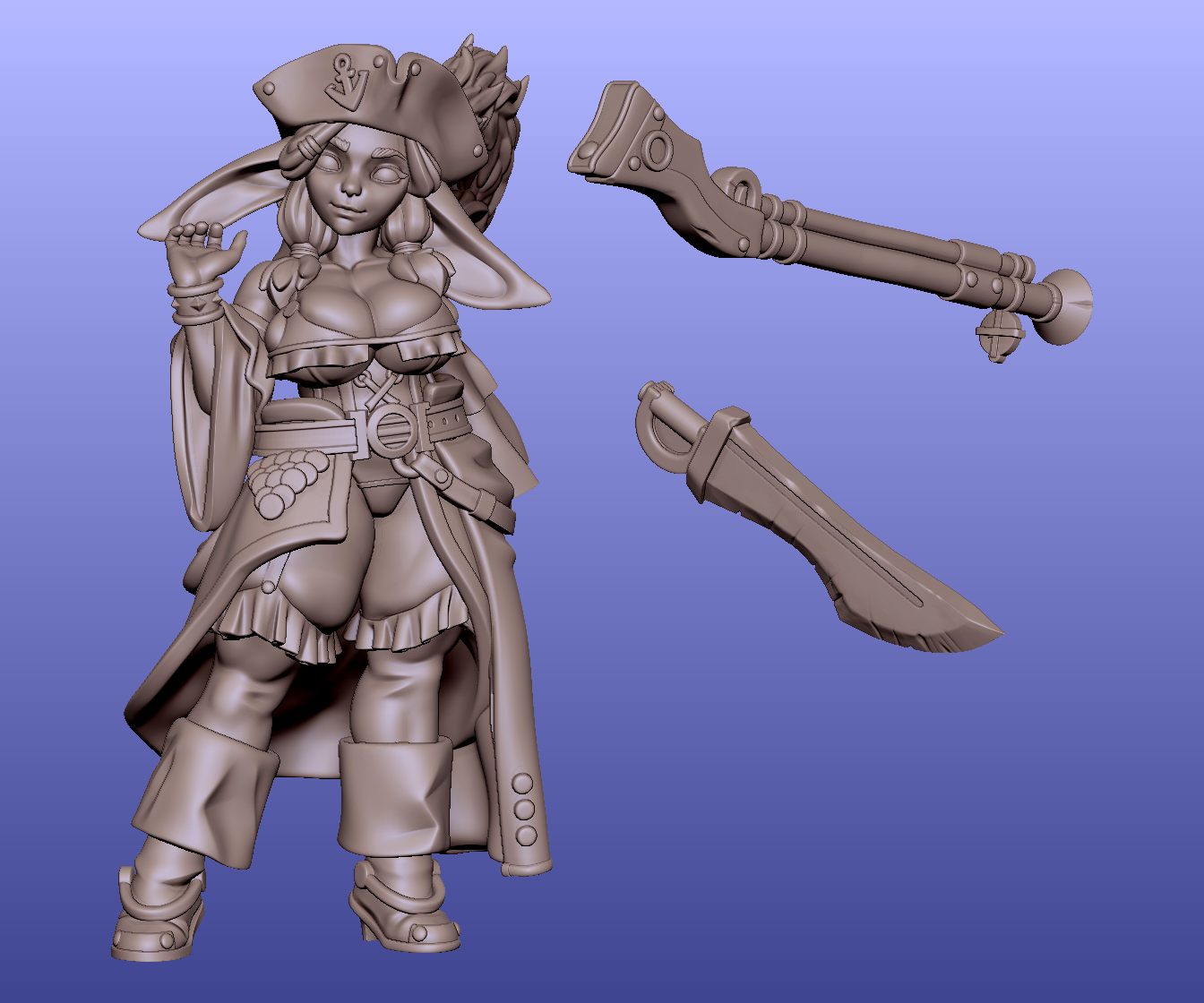 Goblin Sea Reaver | 32mm & 75mm Unpainted Resin Kit Model