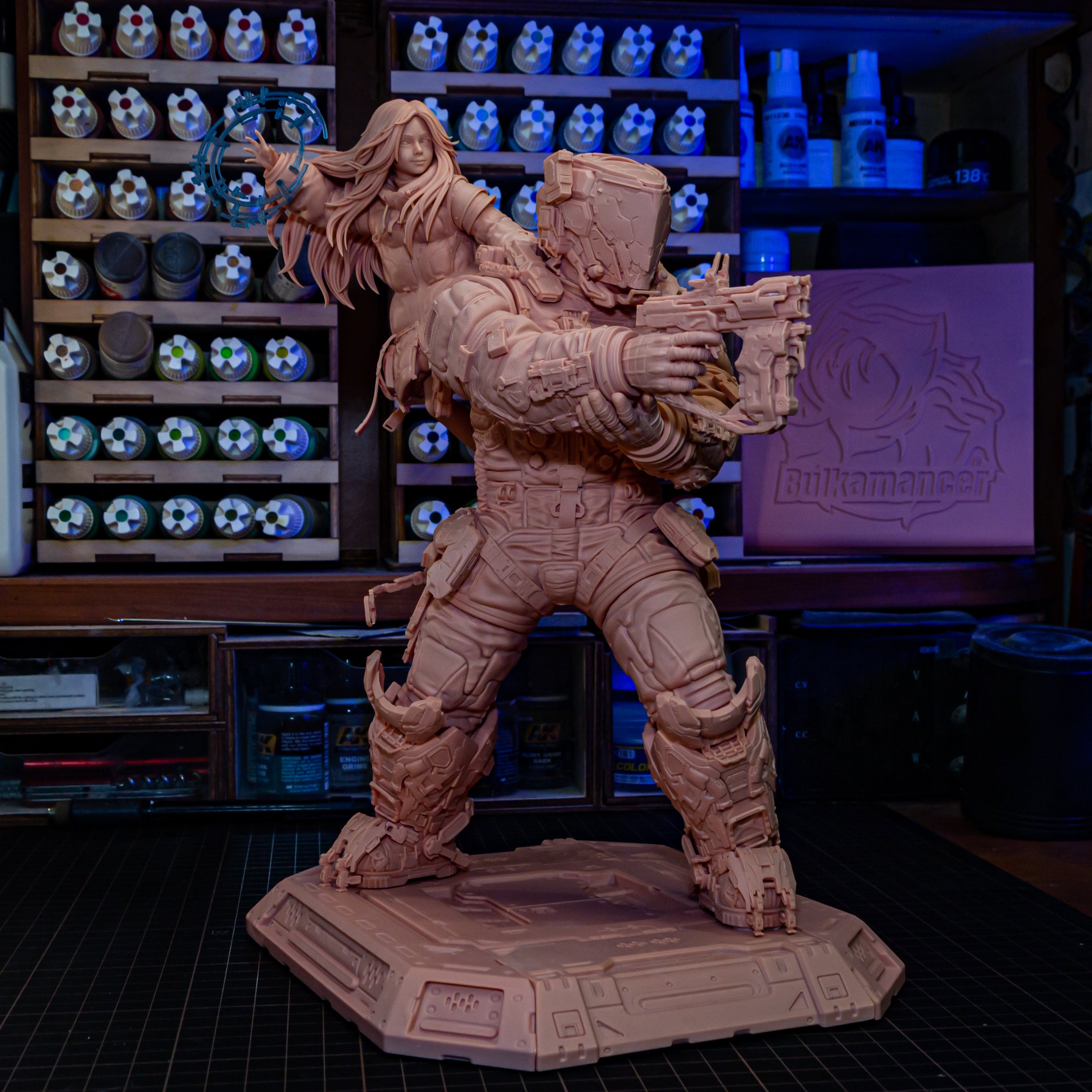 Nebula Vanguard Duo | 1/8 Unpainted Resin Kit Model