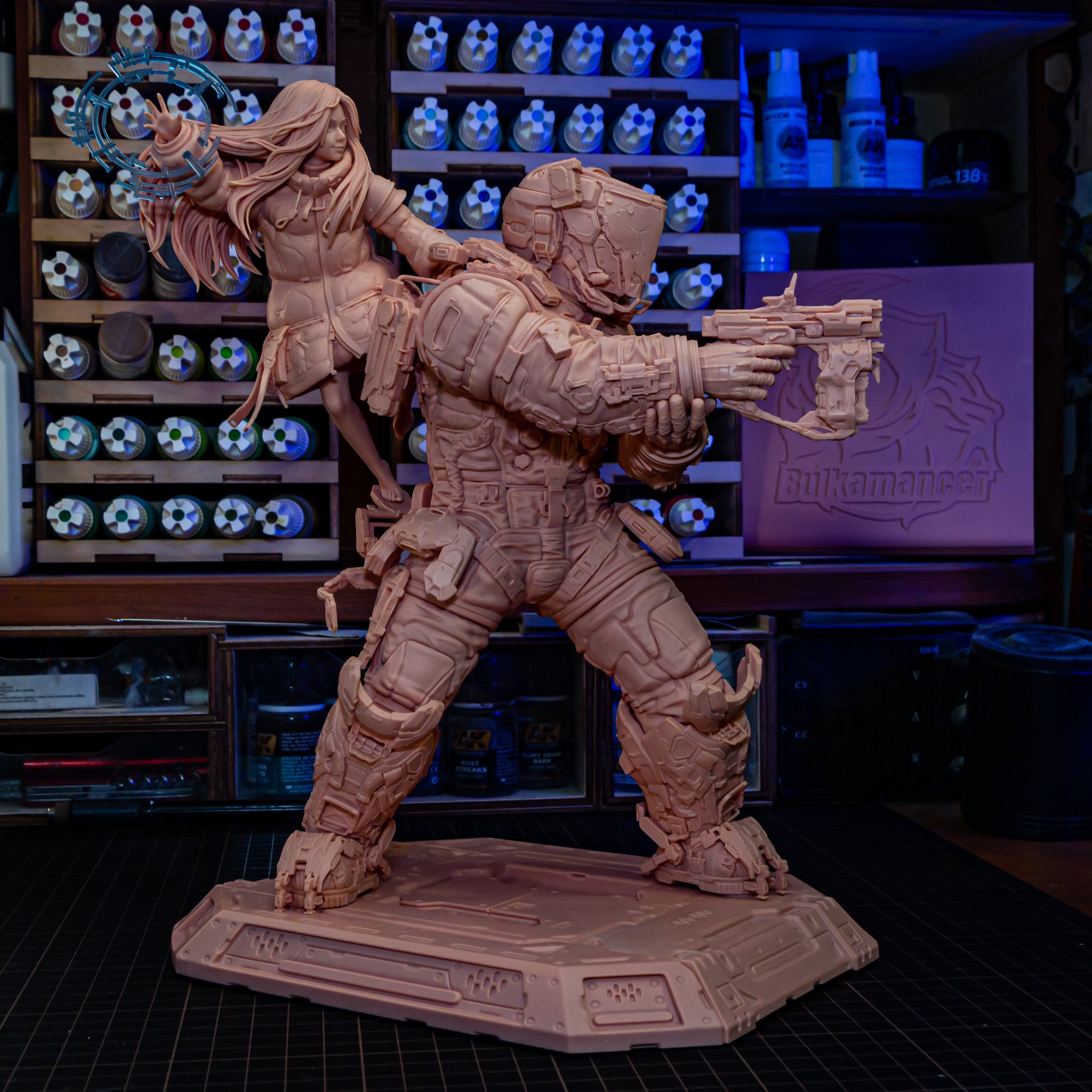 Nebula Vanguard Duo | 1/8 Unpainted Resin Kit Model