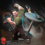Brawling Ironfist Bruiser | 1/10 Unpainted Resin Kit Model
