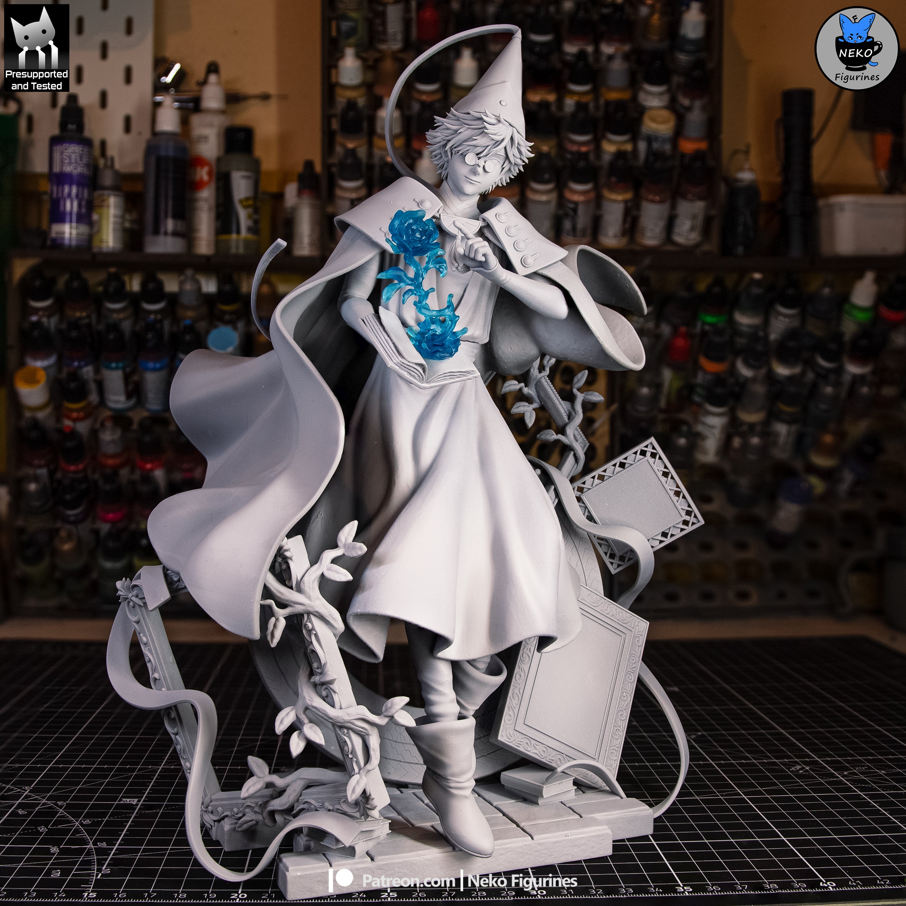 Enigmatic Arcane Sage | 1/7 Unpainted Resin Kit Model