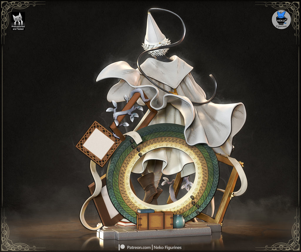 Enigmatic Arcane Sage | 1/7 Unpainted Resin Kit Model