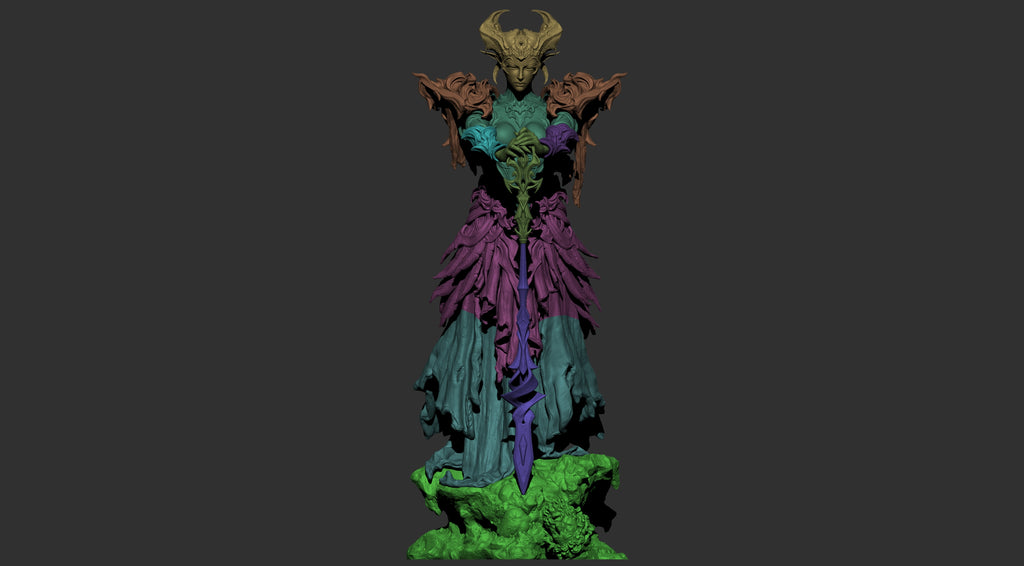 Crimsonthorn Sorceress | 1/6 Unpainted Resin Kit