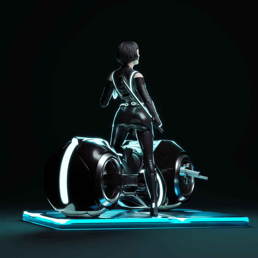 Neon Rift Blade Rider | 1/6 Unpainted Resin Kit Model