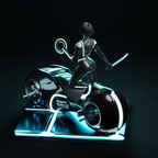 Neon Rift Blade Rider | 1/6 Unpainted Resin Kit Model