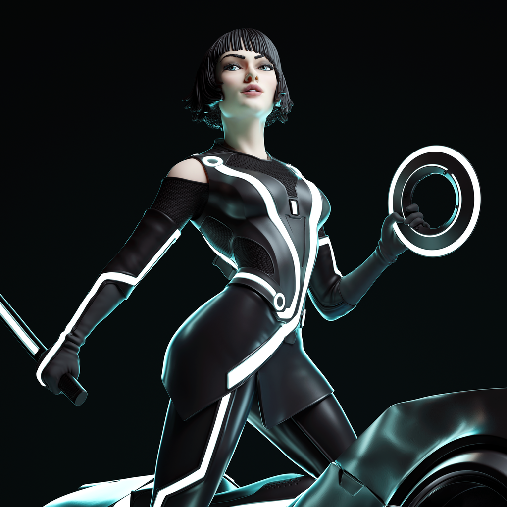 Neon Rift Blade Rider | 1/6 Unpainted Resin Kit Model