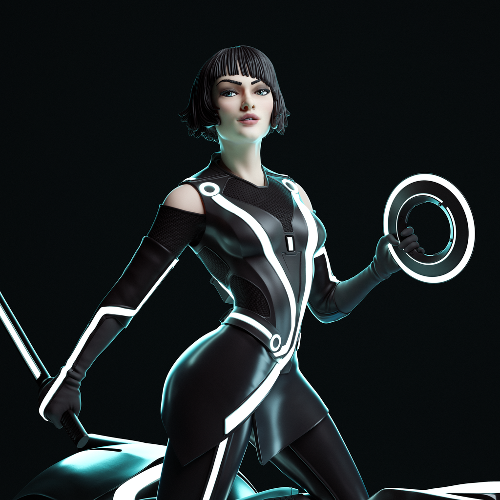 Neon Rift Blade Rider | 1/6 Unpainted Resin Kit Model