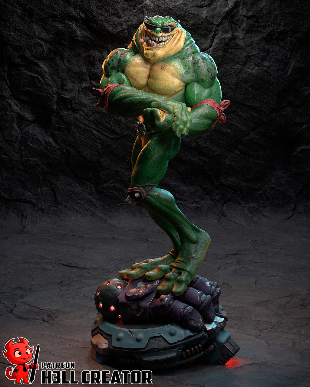 Bogbeast Crusher | 1/10 Unpainted Resin Kit Model
