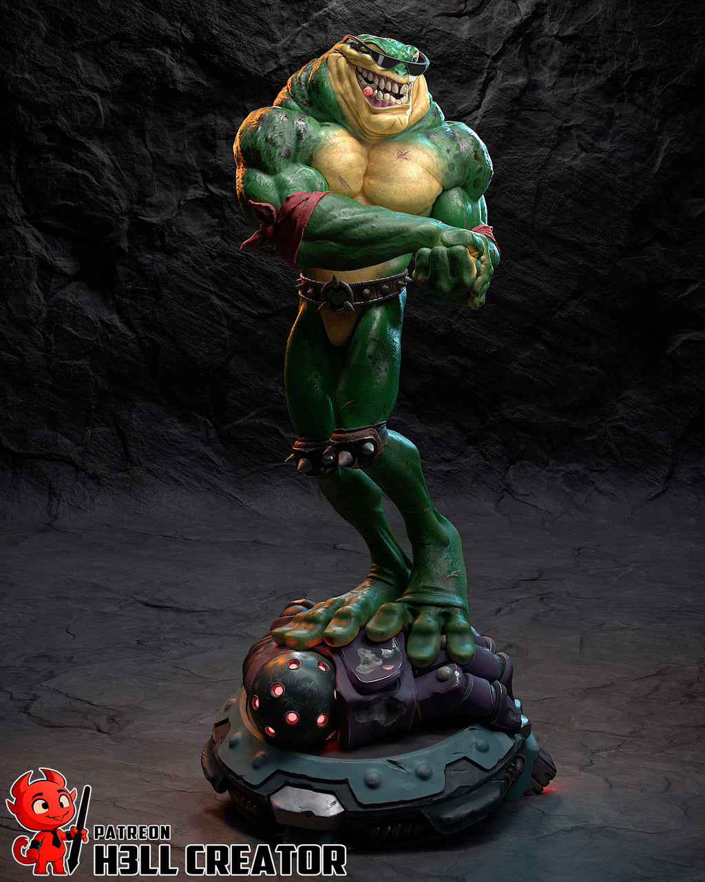 Bogbeast Crusher | 1/10 Unpainted Resin Kit Model