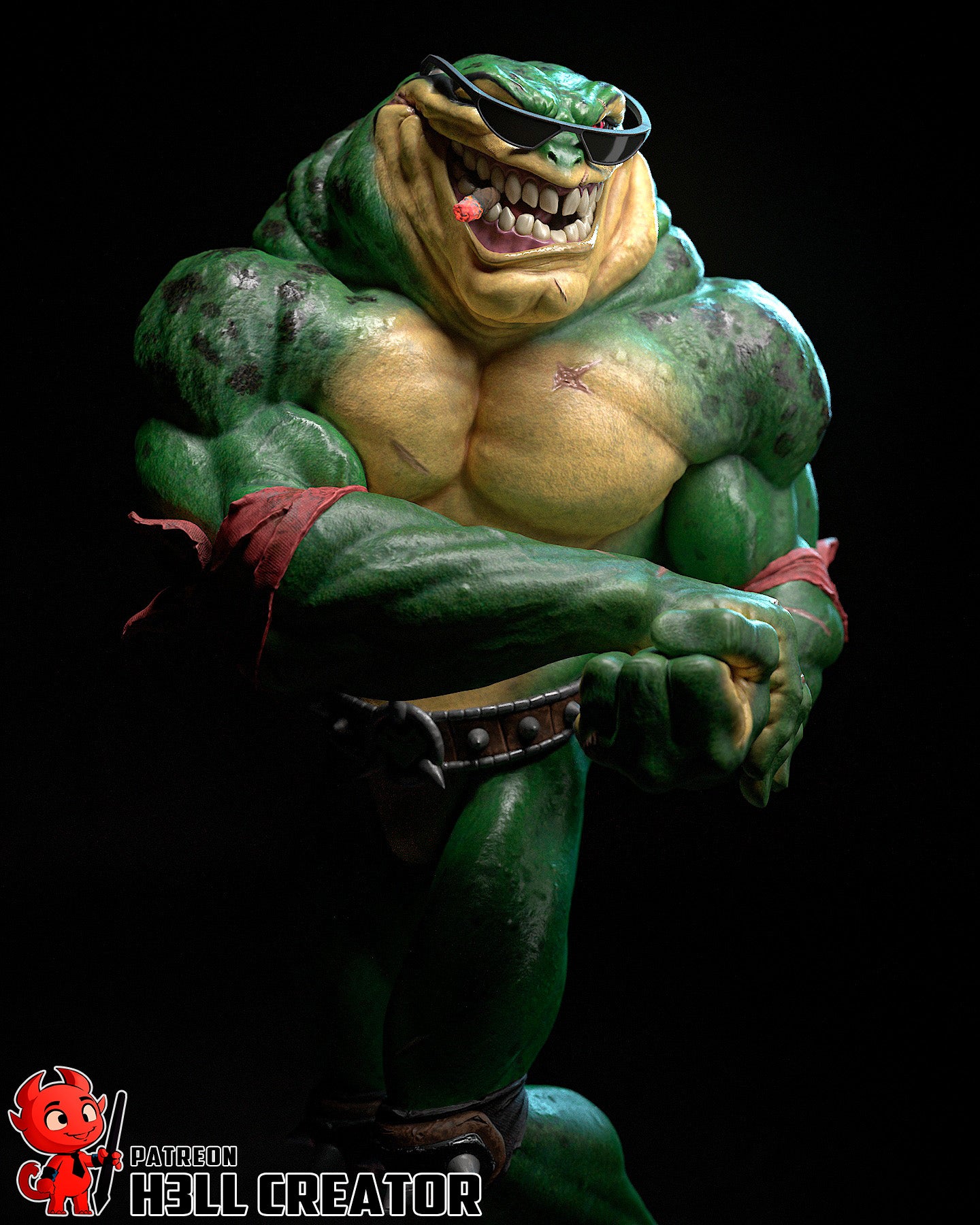 Bogbeast Crusher | 1/10 Unpainted Resin Kit Model