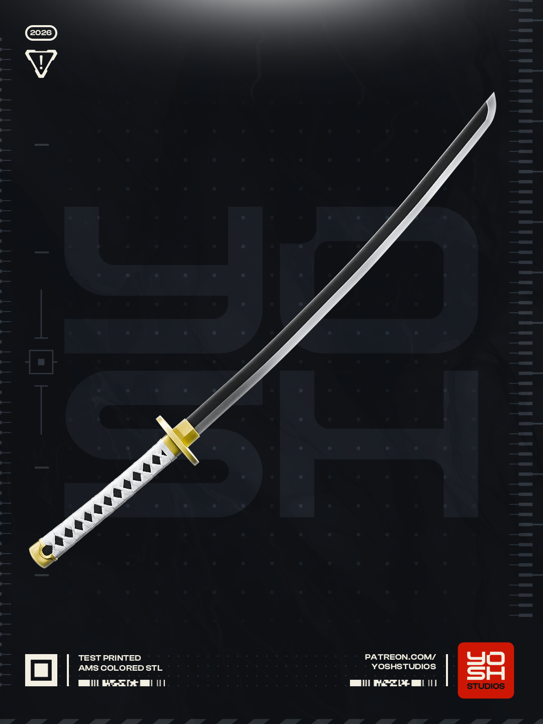 Eclipse Harmony Katana | 1:1 Full Color Kit Model