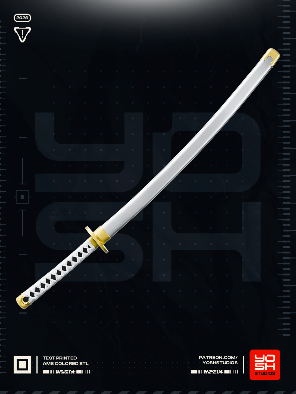 Eclipse Harmony Katana | 1:1 Full Color Kit Model