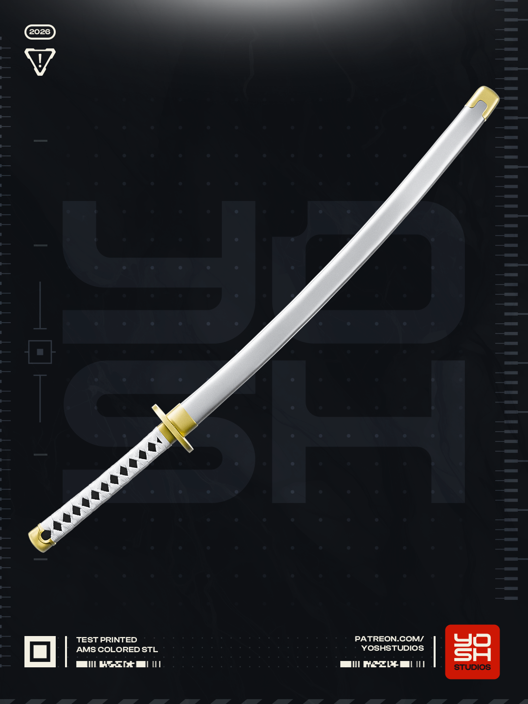 Eclipse Harmony Katana | 1:1 Full Color Kit Model