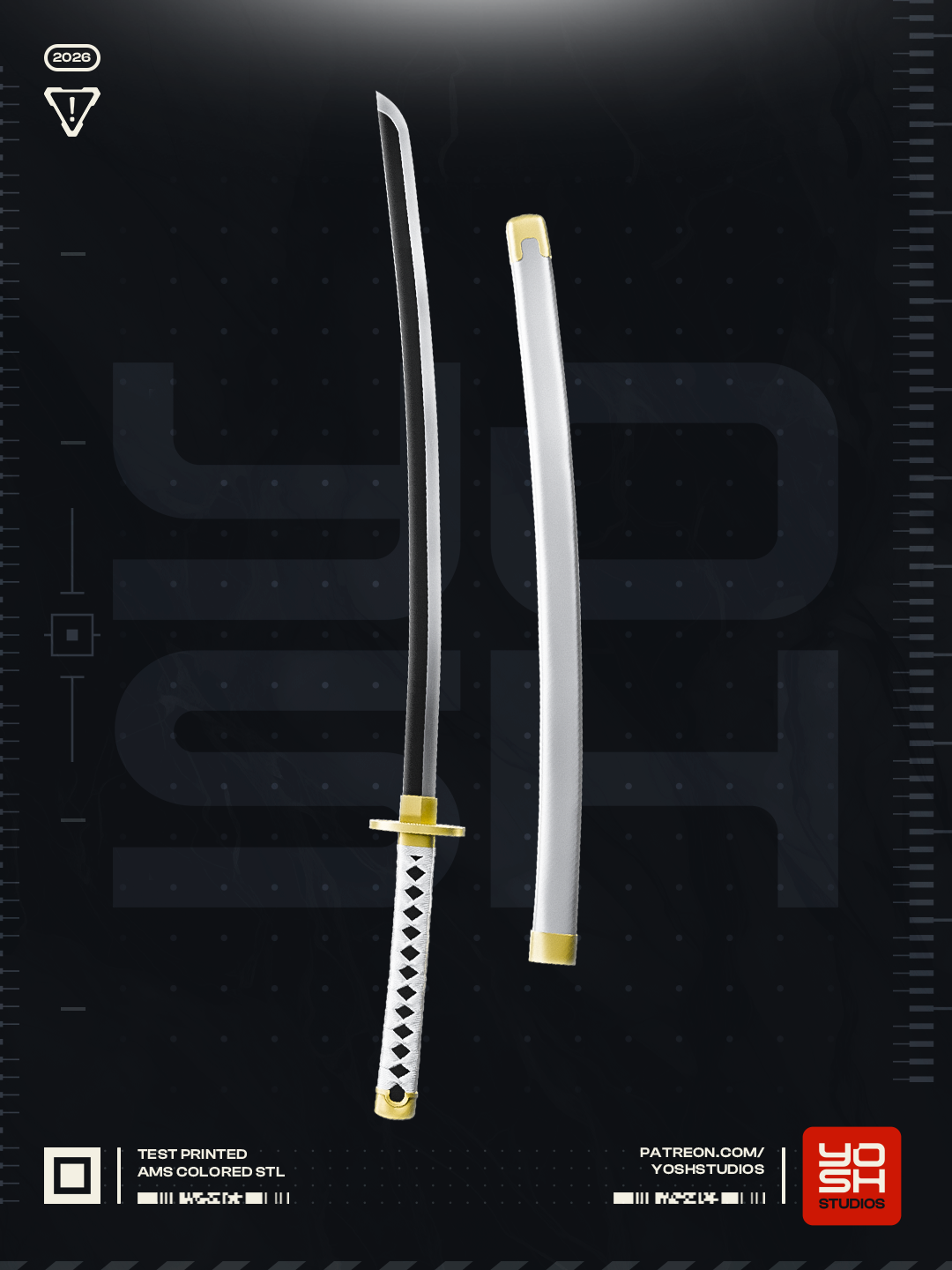 Eclipse Harmony Katana | 1:1 Full Color Kit Model