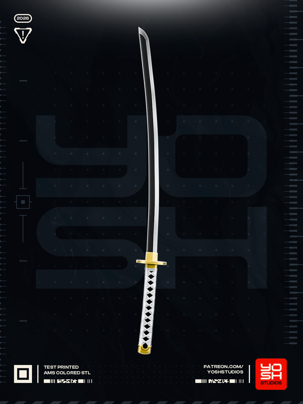Eclipse Harmony Katana | 1:1 Full Color Kit Model
