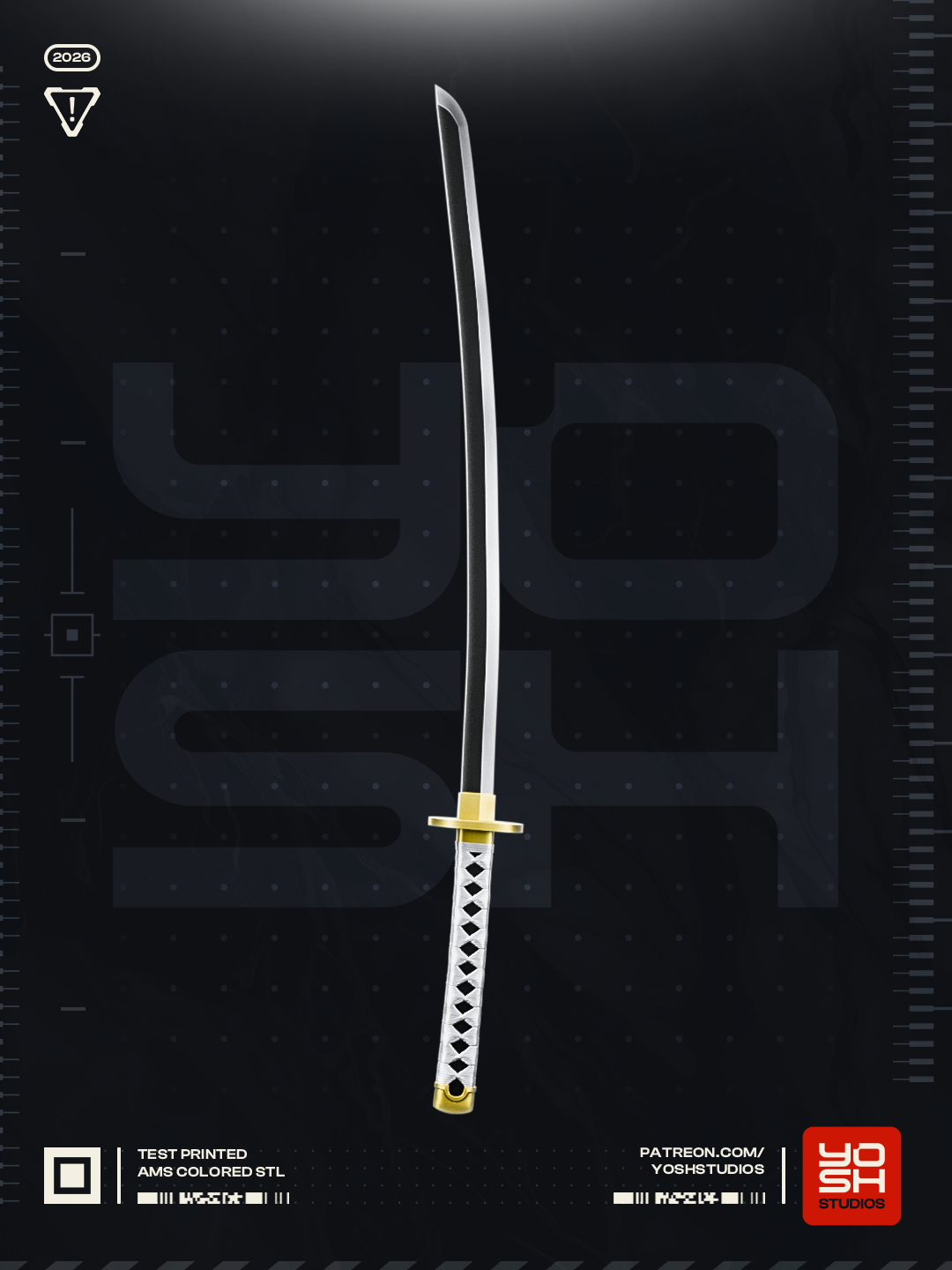 Eclipse Harmony Katana | 1:1 Full Color Kit Model