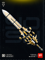 Gilded Demonblade | 1:1 Unpainted & Painted Options Sword Model