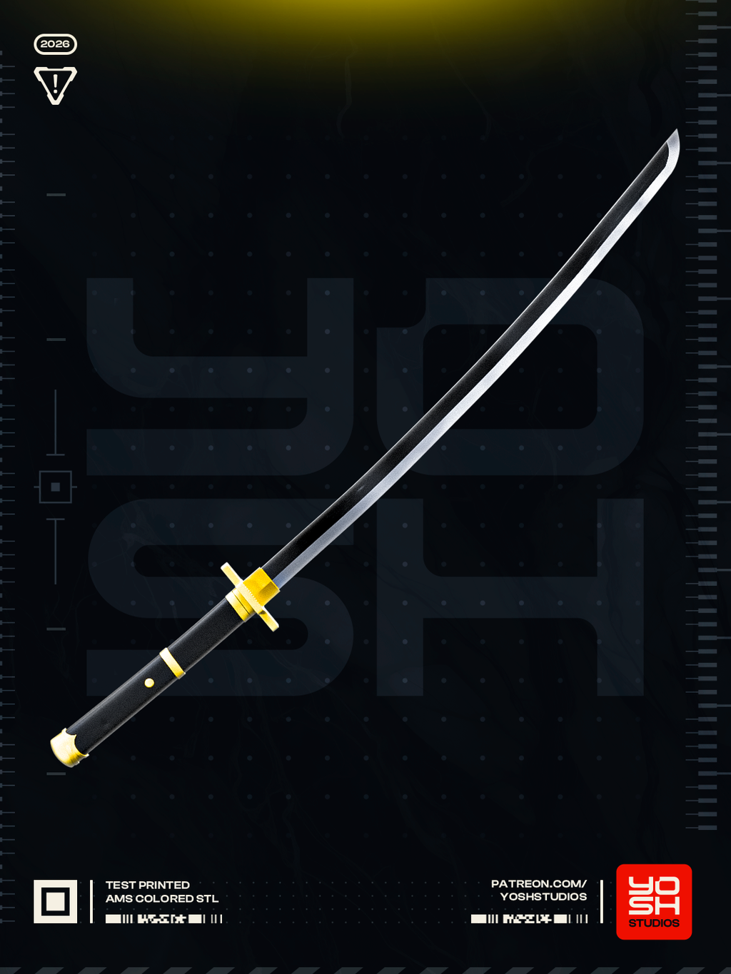 Eclipse Harmony Katana | 1:1 Full Color Kit Model