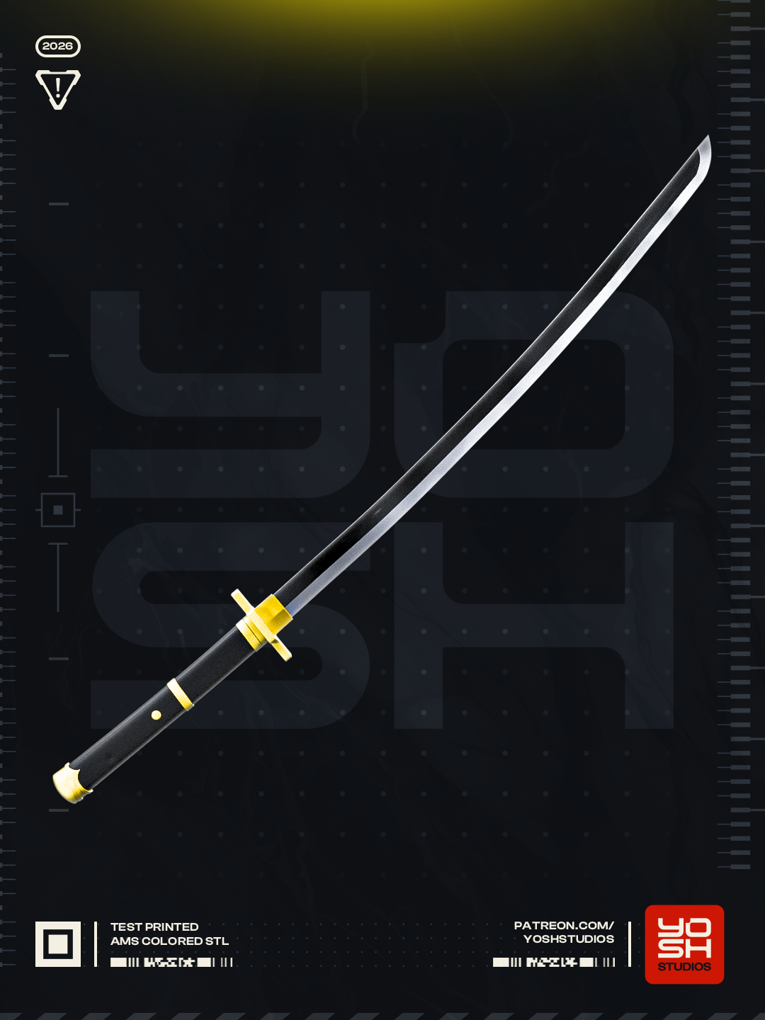 Eclipse Harmony Katana | 1:1 Full Color Kit Model