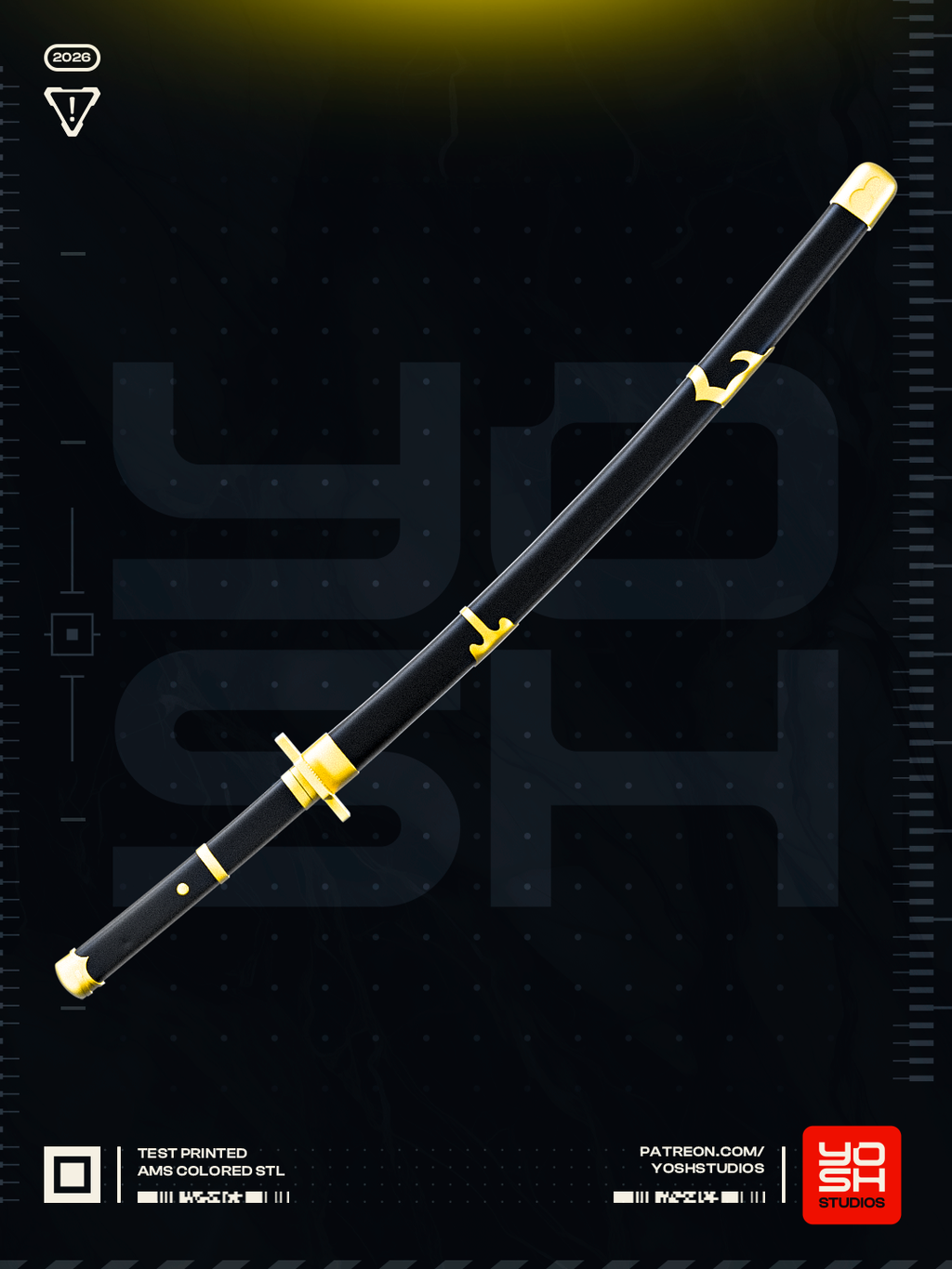 Eclipse Harmony Katana | 1:1 Full Color Kit Model