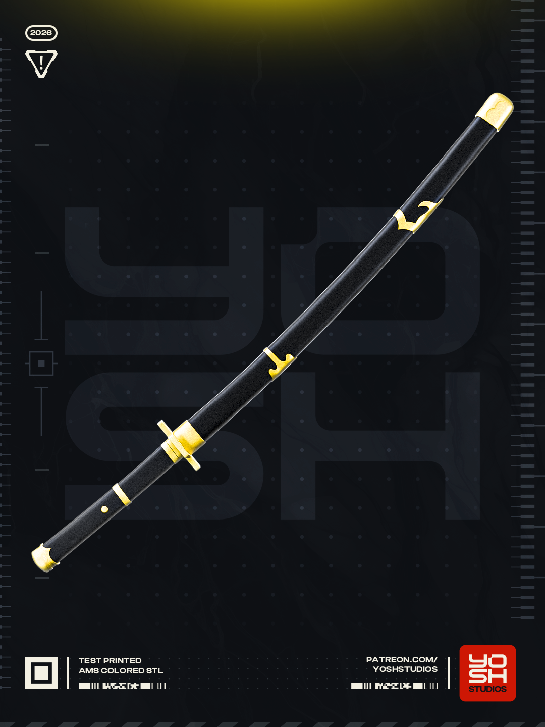 Eclipse Harmony Katana | 1:1 Full Color Kit Model
