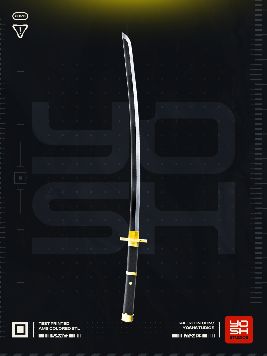Eclipse Harmony Katana | 1:1 Full Color Kit Model