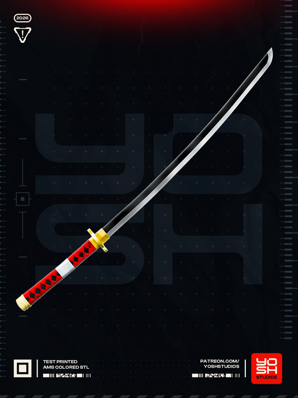 Eclipse Harmony Katana | 1:1 Full Color Kit Model