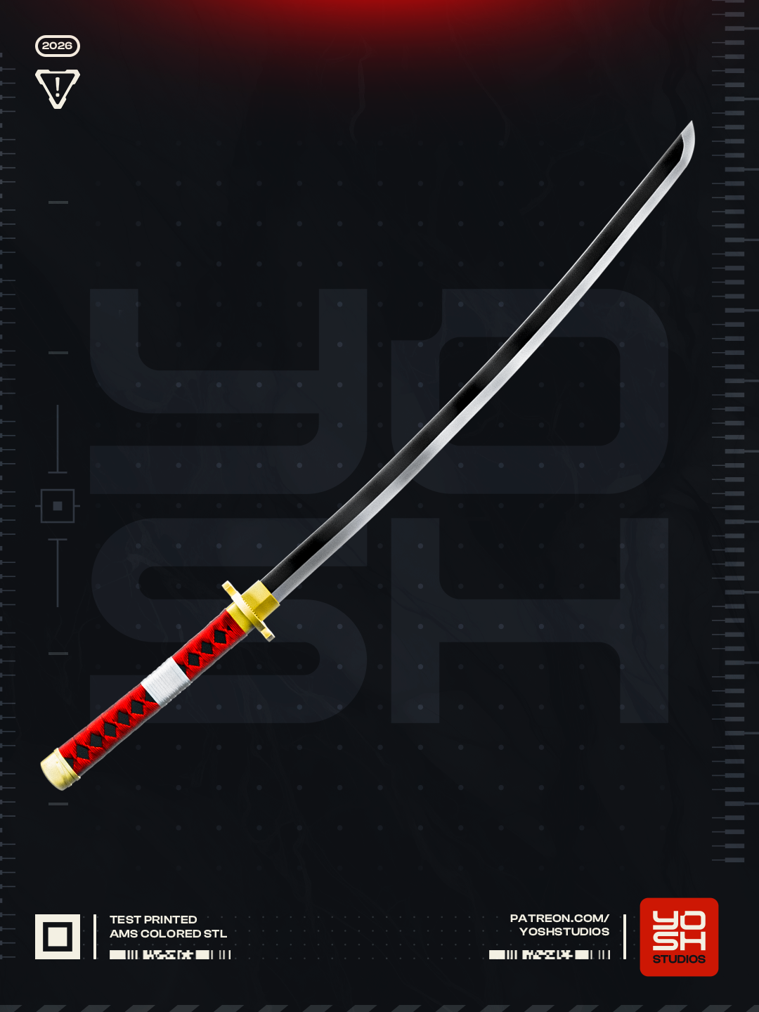 Eclipse Harmony Katana | 1:1 Full Color Kit Model