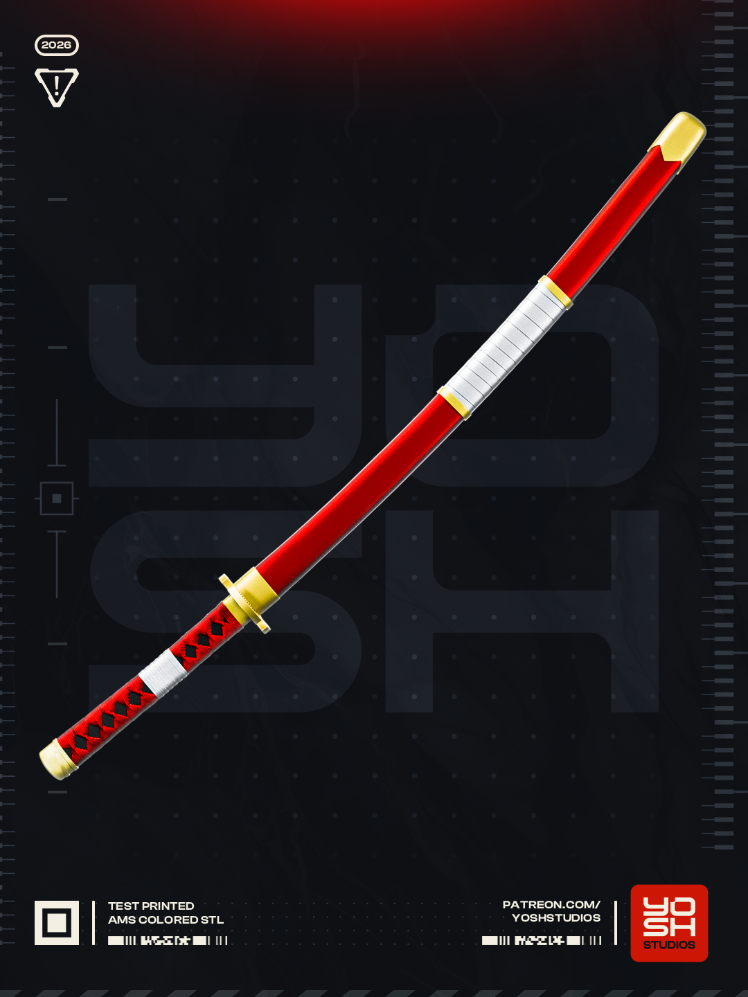 Eclipse Harmony Katana | 1:1 Full Color Kit Model