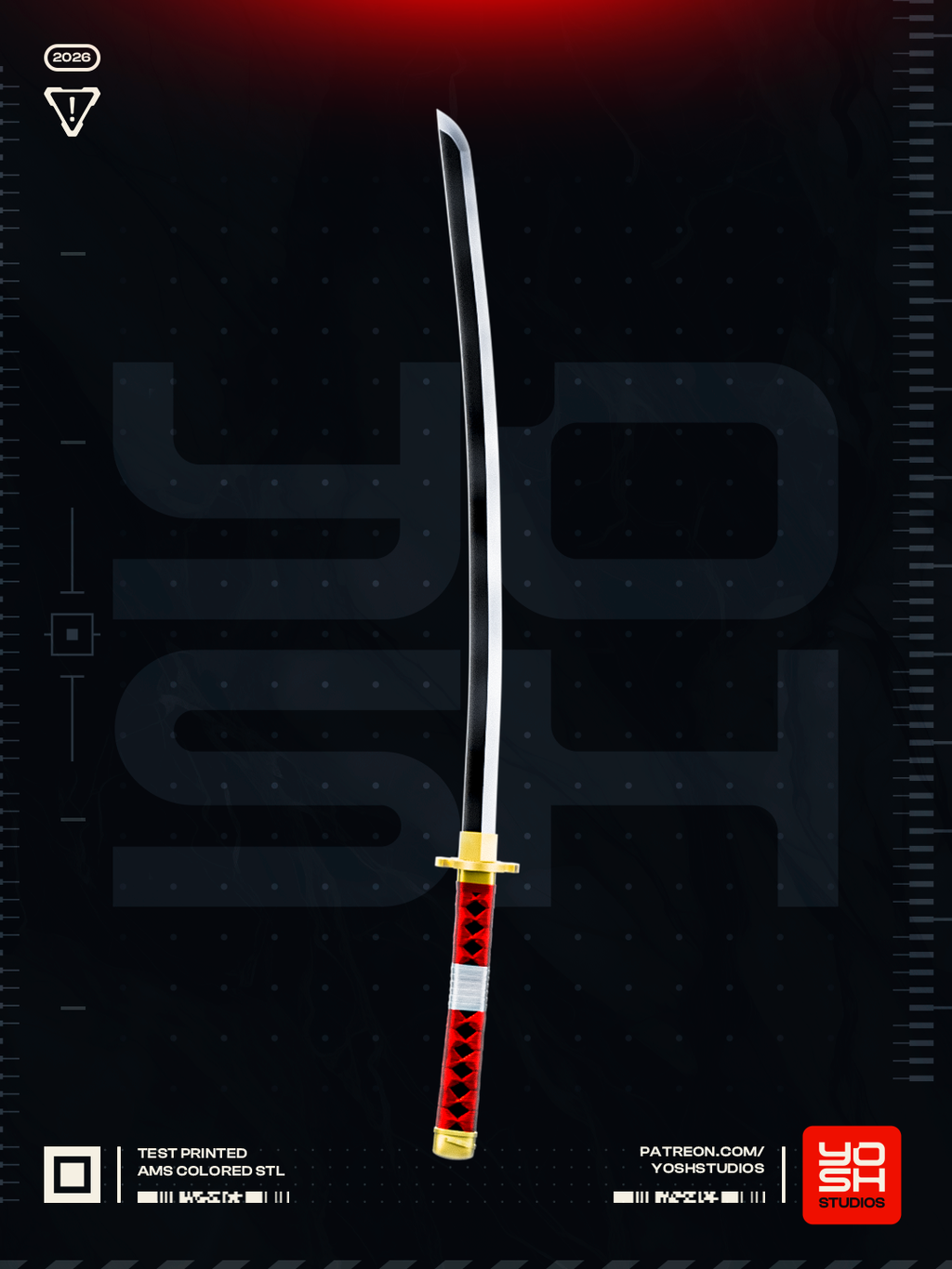 Eclipse Harmony Katana | 1:1 Full Color Kit Model