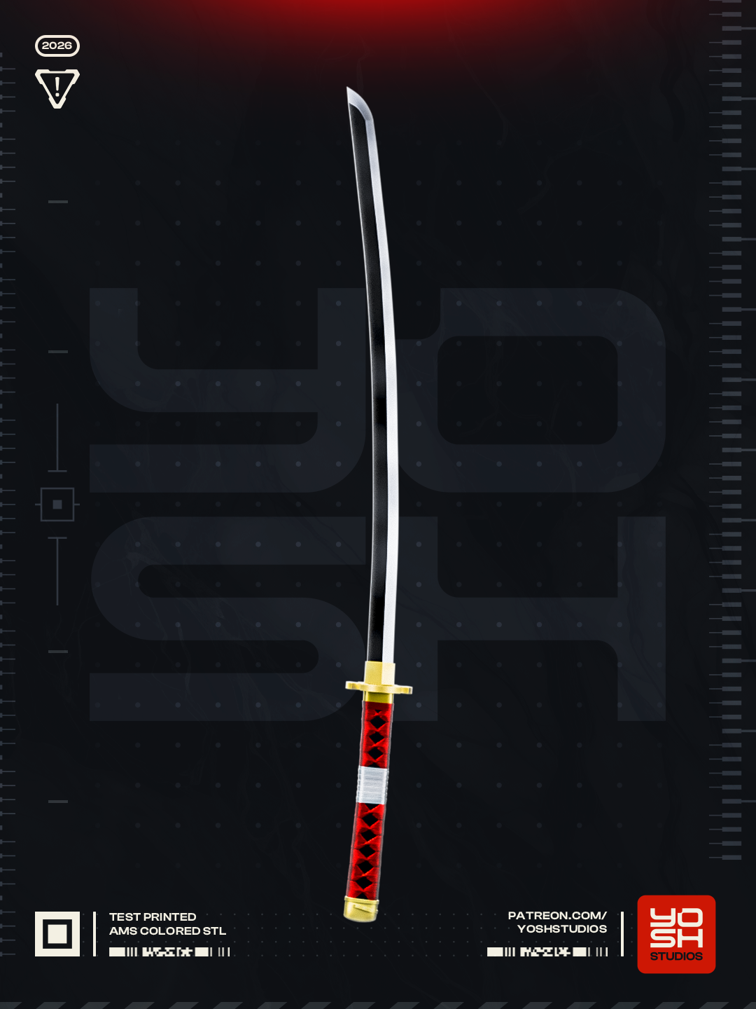 Eclipse Harmony Katana | 1:1 Full Color Kit Model