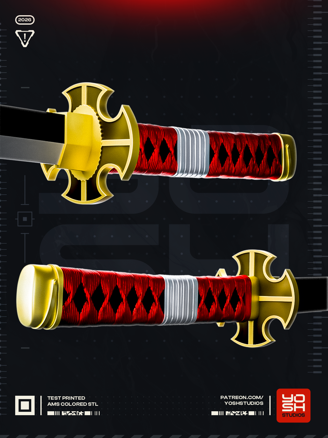 Eclipse Harmony Katana | 1:1 Full Color Kit Model
