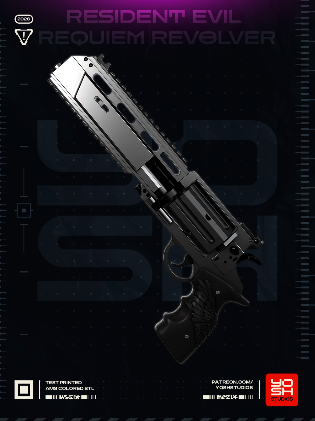 Eclipse Reaver Revolver | 1:1 Unpainted Kit Model