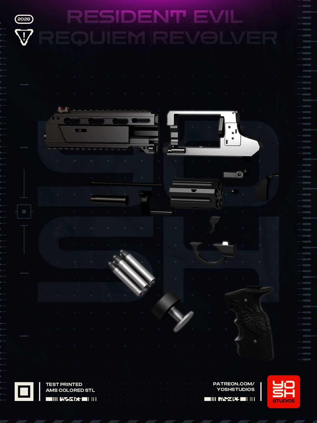 Eclipse Reaver Revolver | 1:1 Unpainted Kit Model