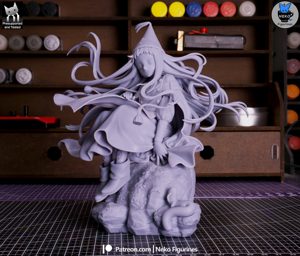 Whimsical Blue Witch | 1/7 Unpainted Resin Kit