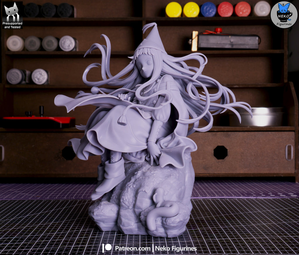 Whimsical Blue Witch | 1/7 Unpainted Resin Kit