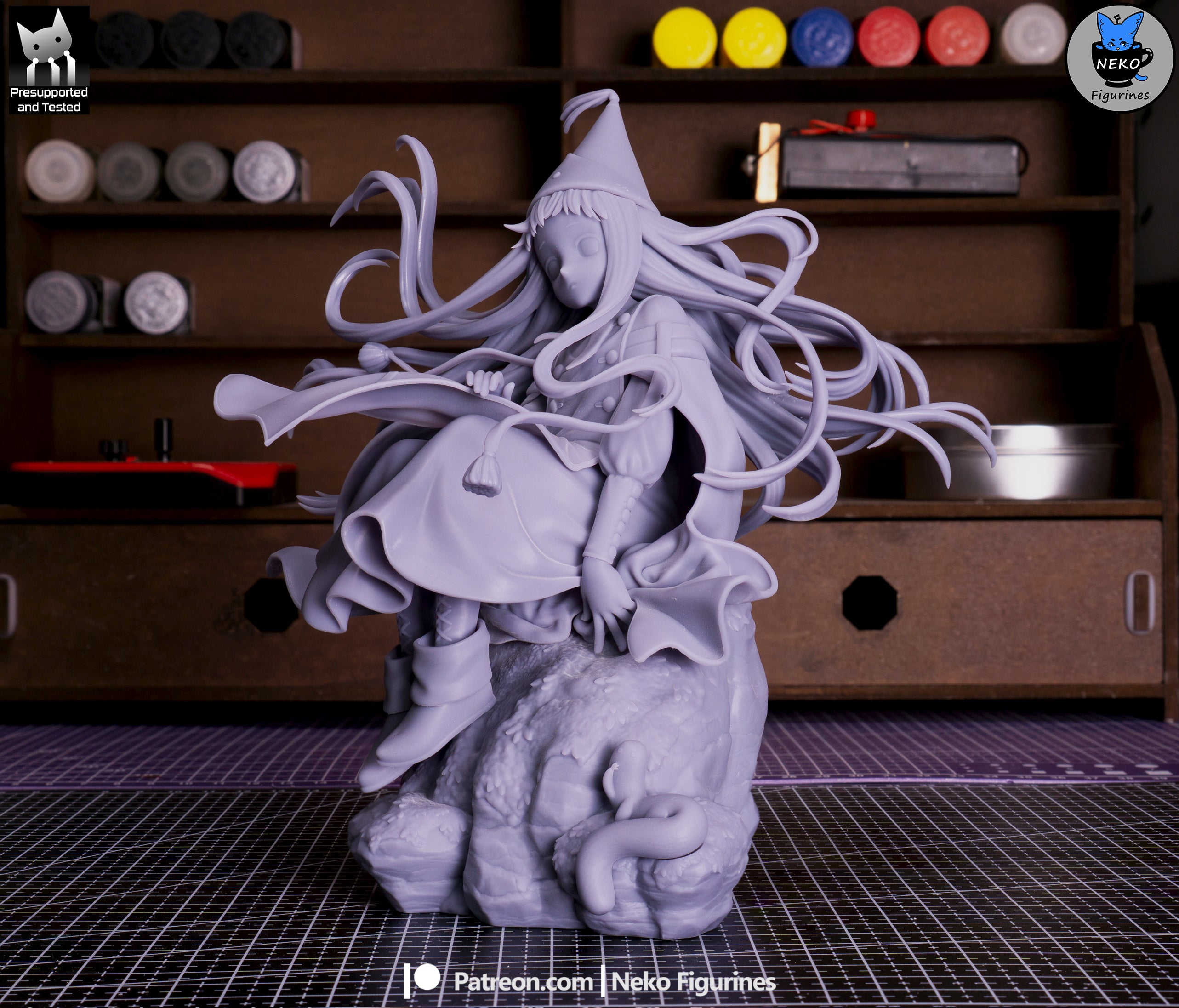 Whimsical Blue Witch | 1/7 Unpainted Resin Kit