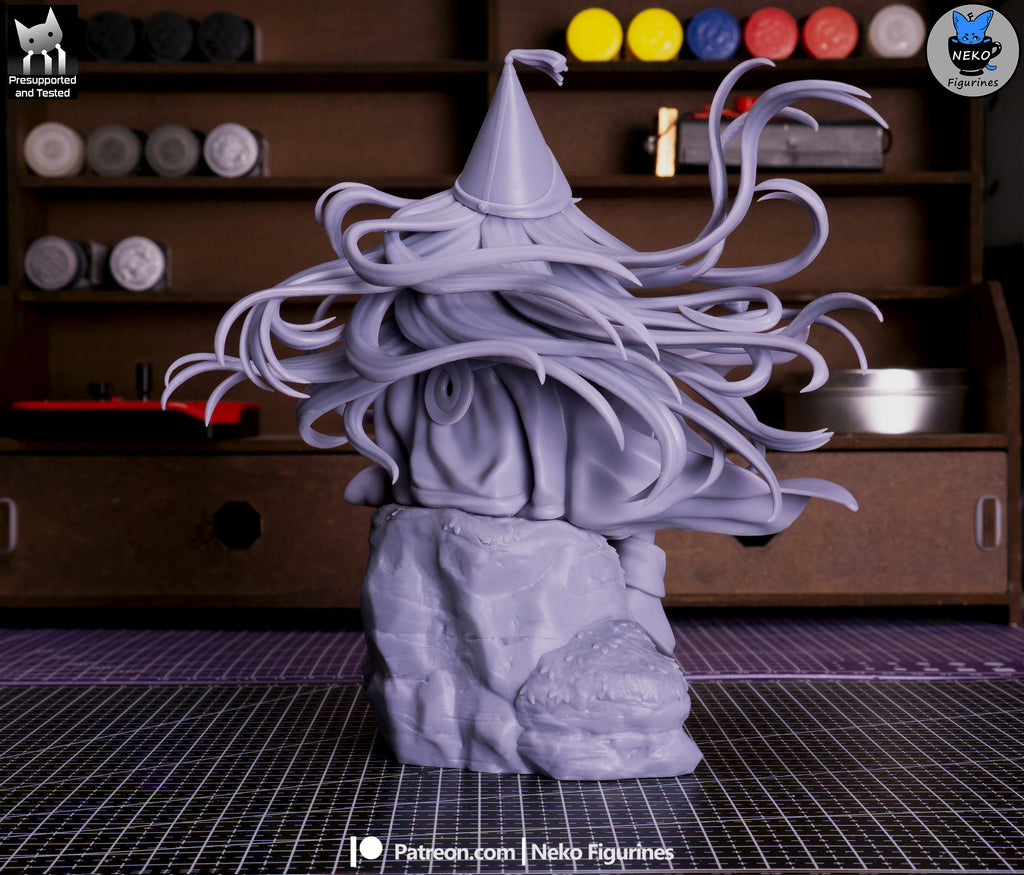 Whimsical Blue Witch | 1/7 Unpainted Resin Kit