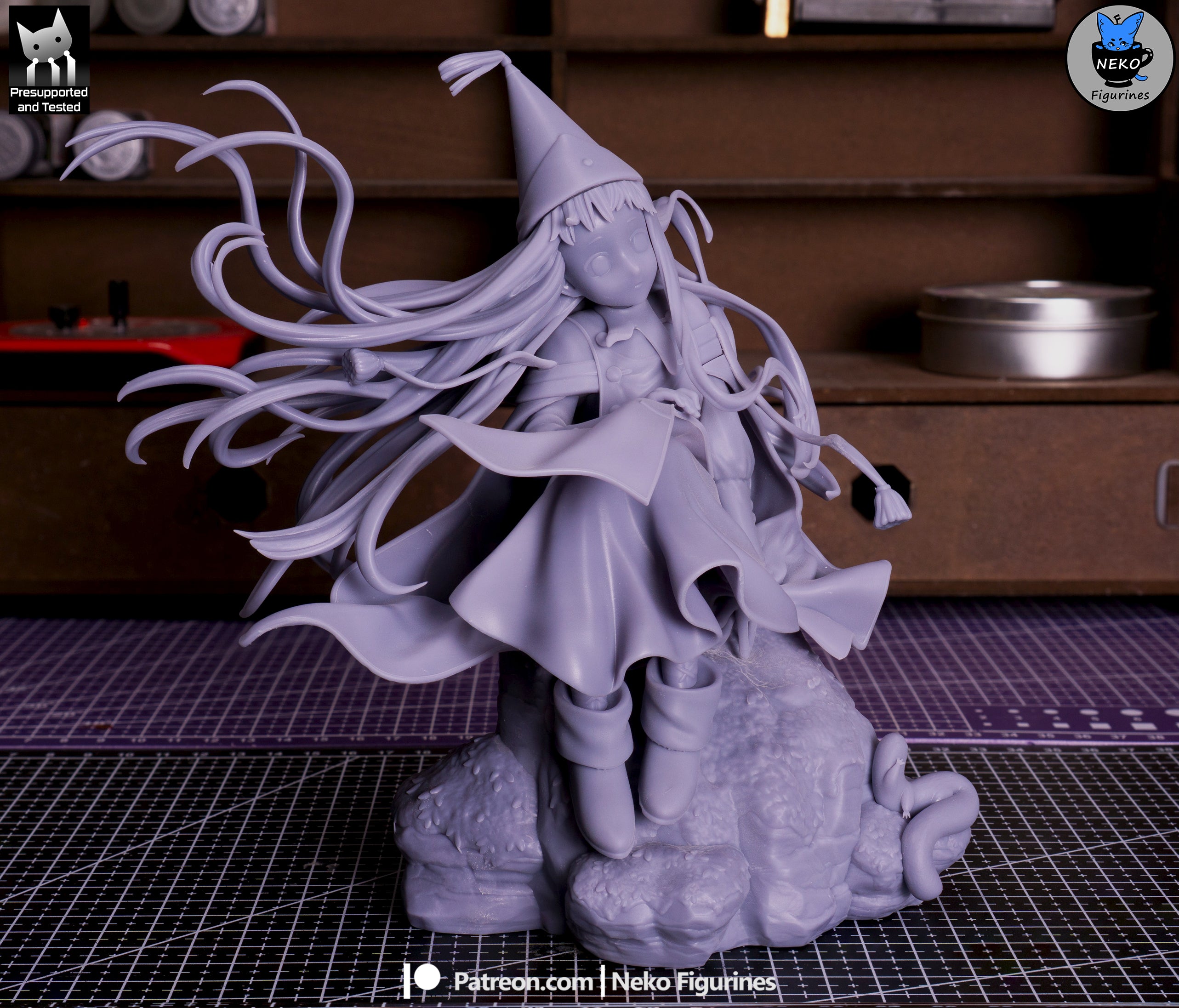 Whimsical Blue Witch | 1/7 Unpainted Resin Kit