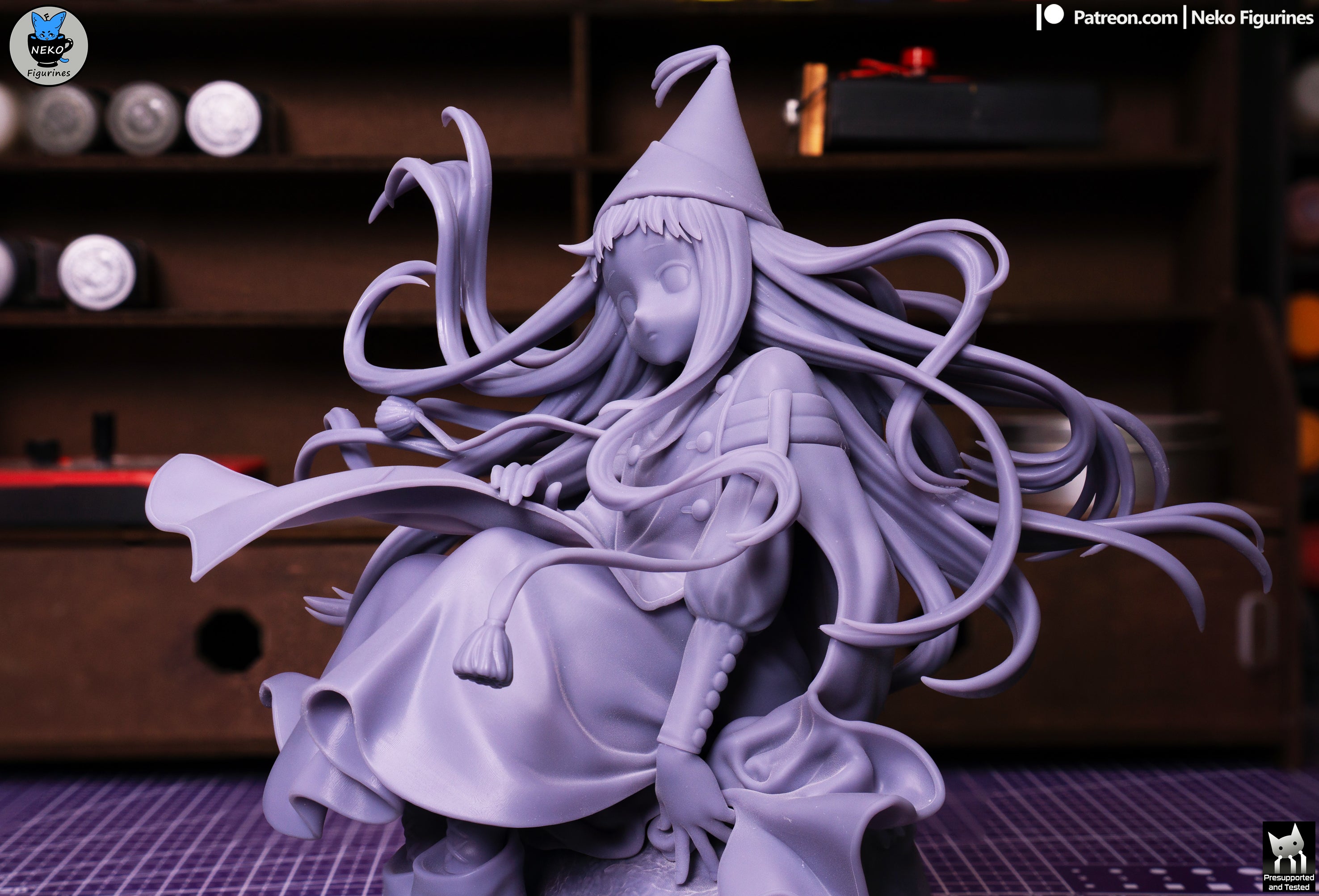 Whimsical Blue Witch | 1/7 Unpainted Resin Kit