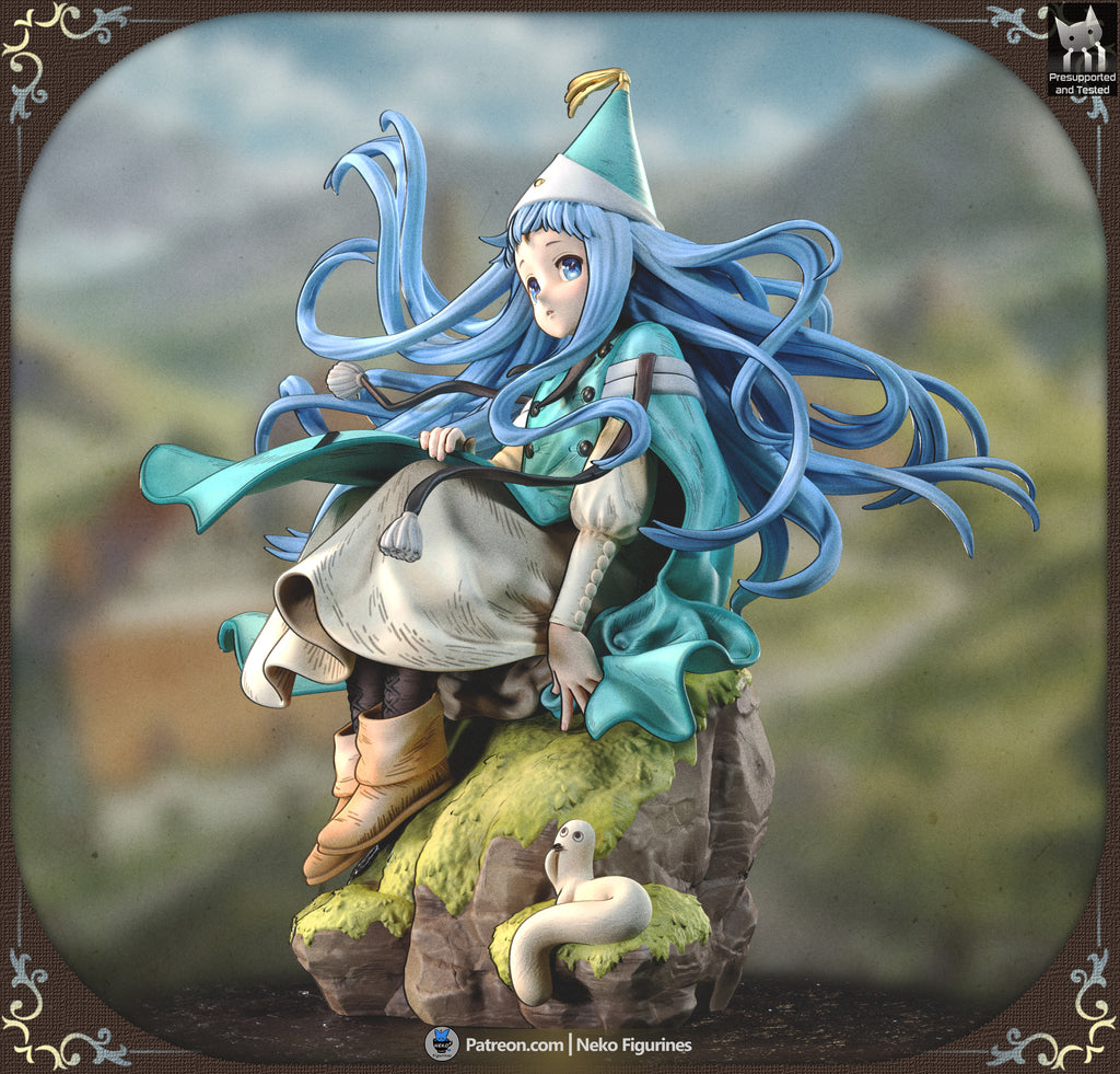 Whimsical Blue Witch | 1/7 Unpainted Resin Kit