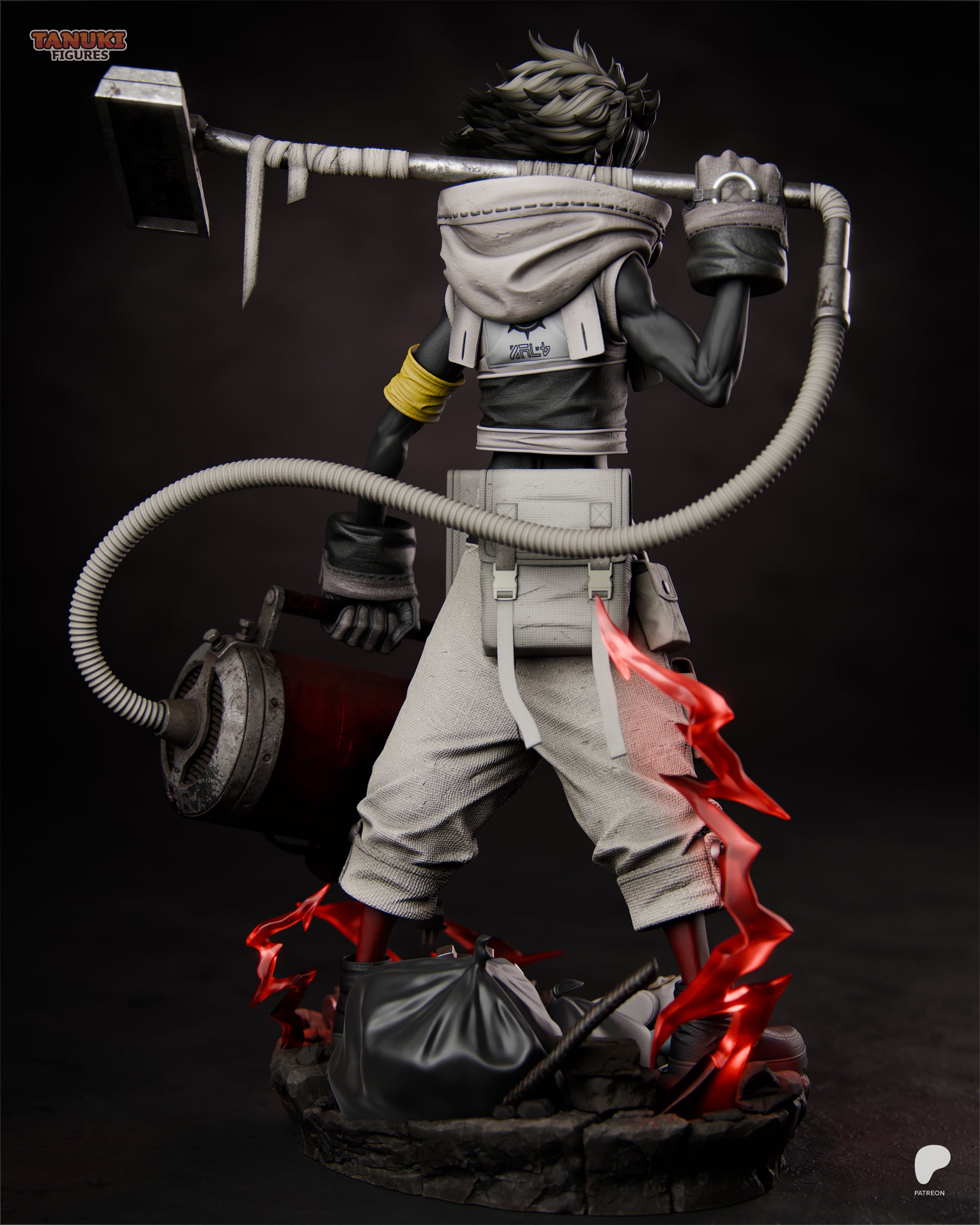 Ashen Scavenger Raider | 1/6 Unpainted Resin Kit Model