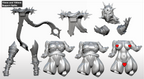 Thorned Void Enforcer | 32mm 75mm 150mm Unpainted Resin Kit Model