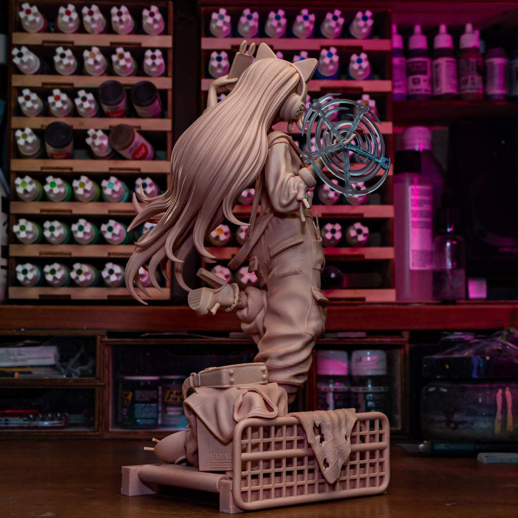 Neon Whisker Tinkeress | 1/8 Unpainted Resin Kit Model