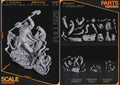 Skull-faced Sorcerer Warlord | 1/10 and 75mm Unpainted Resin Kit Model