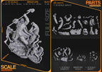 Skull-faced Sorcerer Warlord | 1/10 and 75mm Unpainted Resin Kit Model