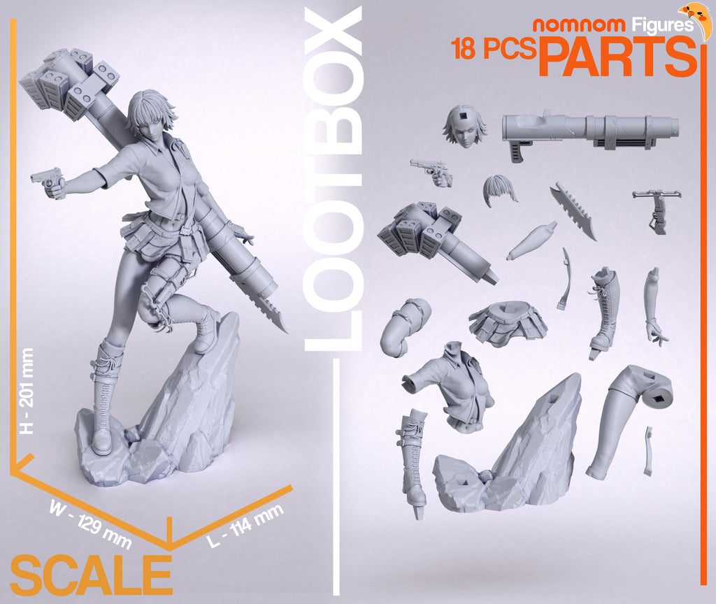 Urban Battle Pinup | 1/10 Unpainted Resin Kit