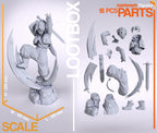 Violet Tempest Swordsman | 1/8 Unpainted Resin Kit Mode