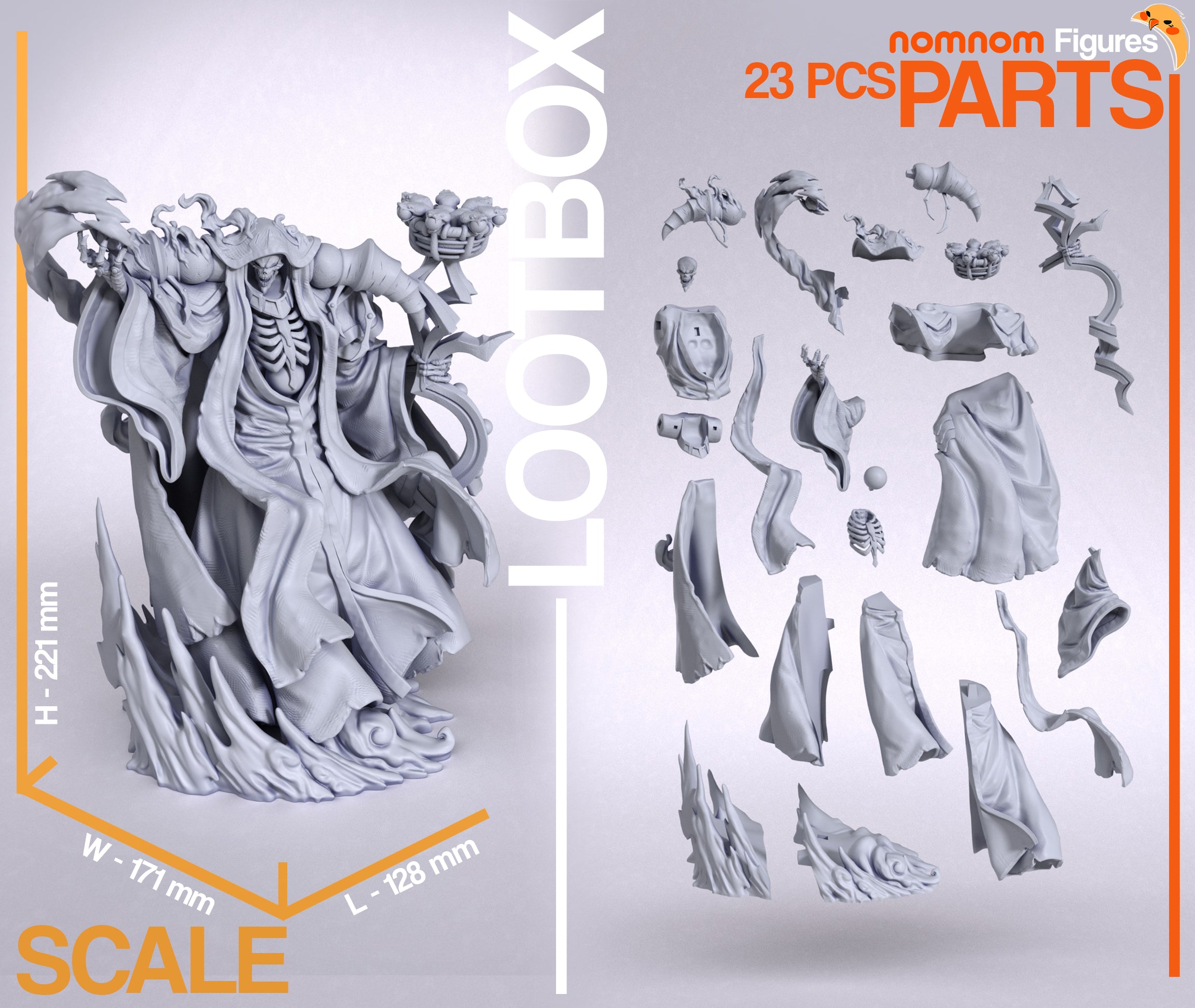 Void Flame Sovereign | 1/10 Unpainted Resin Kit Model